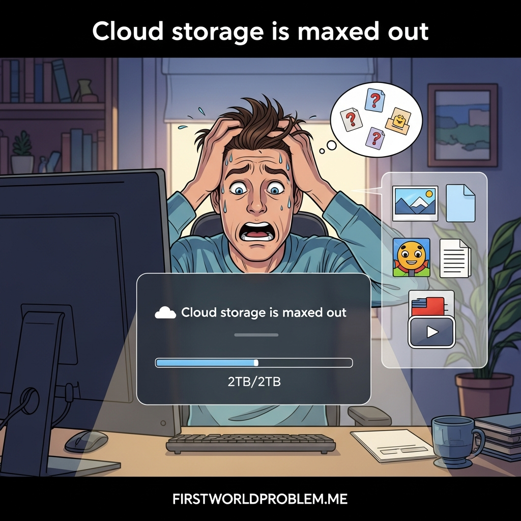 Cloud storage is maxed out